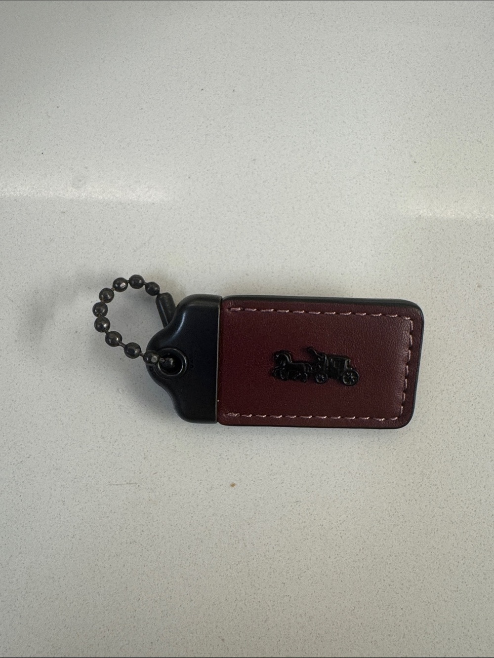 Coach 1941 L Glovetanned leather hand tag NEW